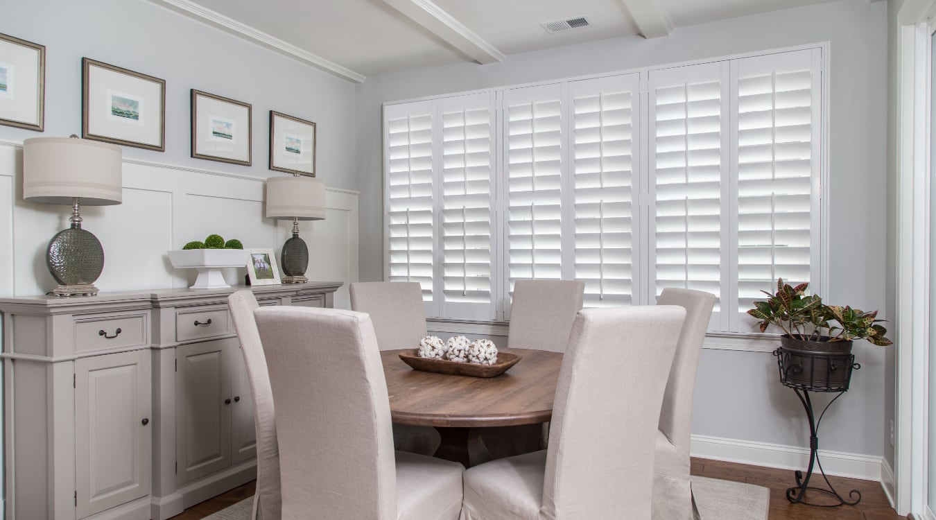 shutters in San Diego living room